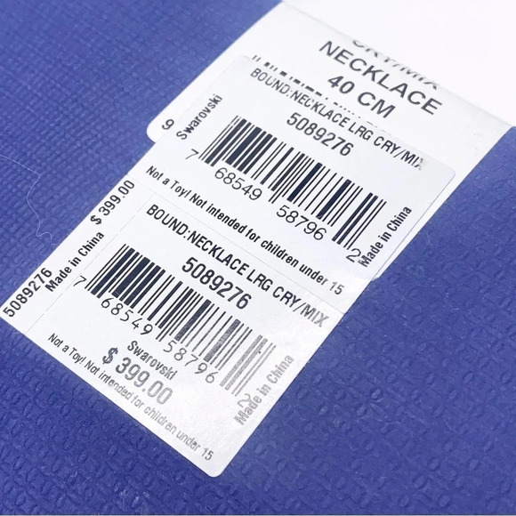 Swarovski Bound Rose Gold and Silver Pave Links Necklace NWT $399 - Picture 8 of 8